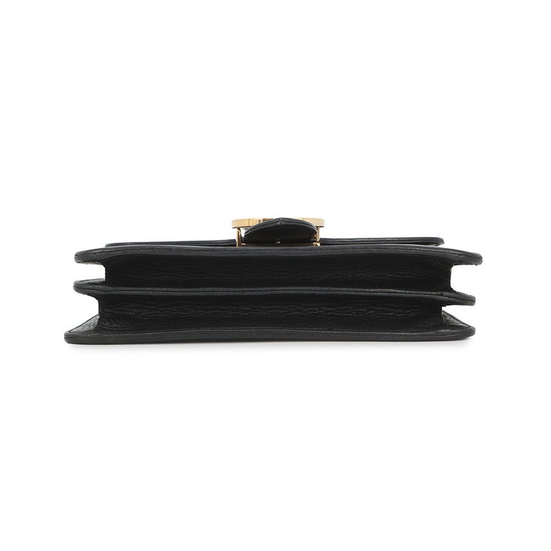 グッチ チェーンショルダーバッグ インターロッキングG レザー 510304 GUCCI アウトレット品 黒
