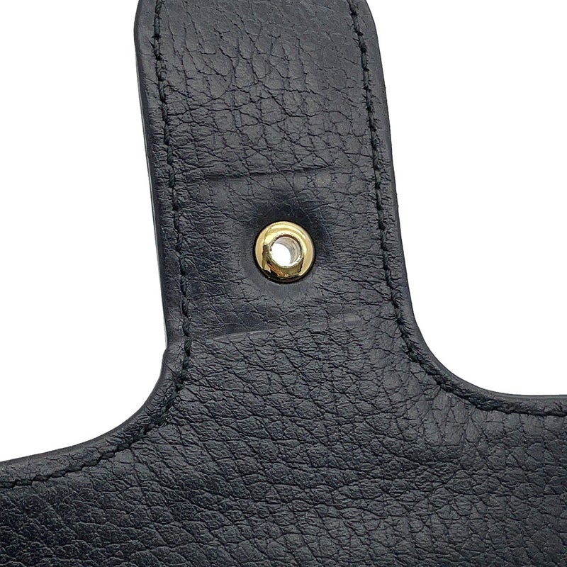 グッチ チェーンショルダーバッグ インターロッキングG レザー 510304 GUCCI アウトレット品 黒