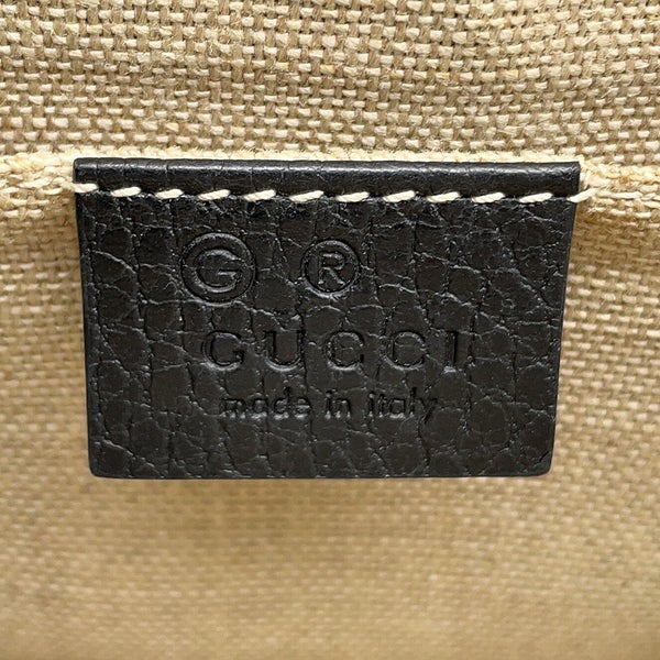 グッチ チェーンショルダーバッグ インターロッキングG レザー 510304 GUCCI アウトレット品 黒