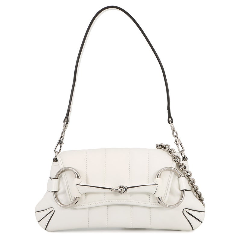 グッチ ハンドバッグ ホースビット スモール レザー 764339 GUCCI 2way 白