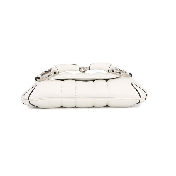 グッチ ハンドバッグ ホースビット スモール レザー 764339 GUCCI 2way 白