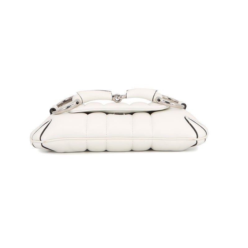 グッチ ハンドバッグ ホースビット スモール レザー 764339 GUCCI 2way 白