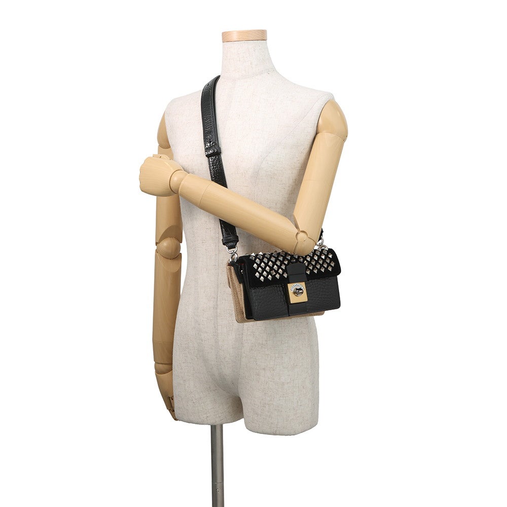 メゾンマルジェラ ショルダーバッグ New Lock ホリゾンタル SB1WD0005 Maison Margiela 黒 メゾンマルジェラ ショルダーバッグ New Lock ホリゾンタル SB1WD0005