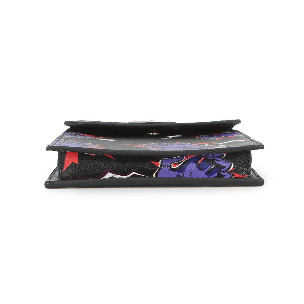 プラダ スマートフォンホルダー フランケンシュタイン サフィアーノ 2ZH068 PRADA バッグ 黒 プラダ スマートフォンホルダー フランケンシュタイン サフィアーノ