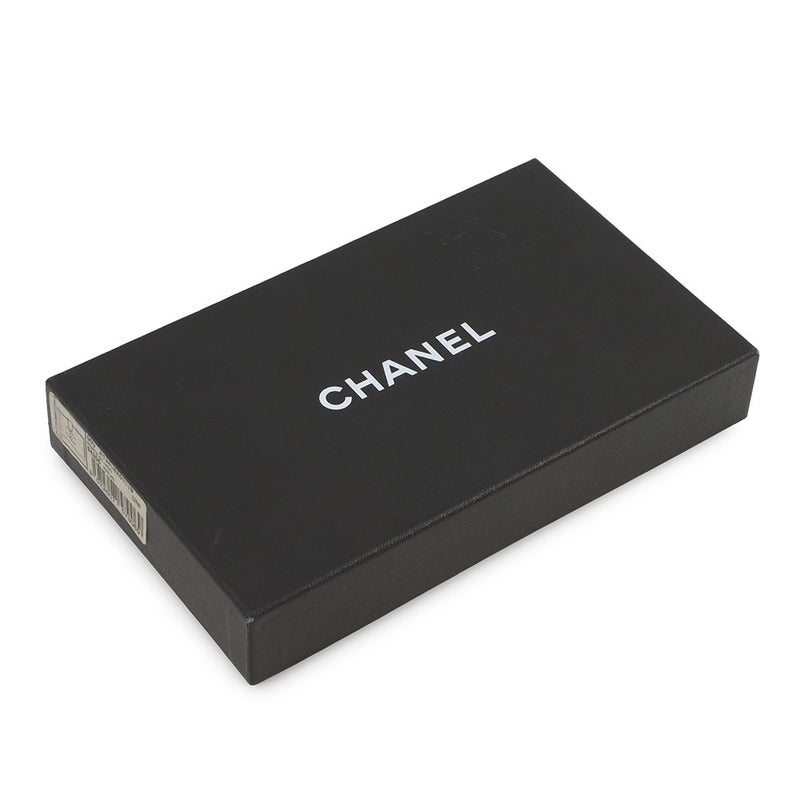 シャネル 長財布 ココマーク がま口 キャビアスキン A13498 CHANEL 財布 黒