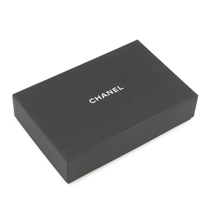 シャネル 長財布 ココマーク がま口 キャビアスキン A13498 CHANEL 財布 二つ折り財布 黒