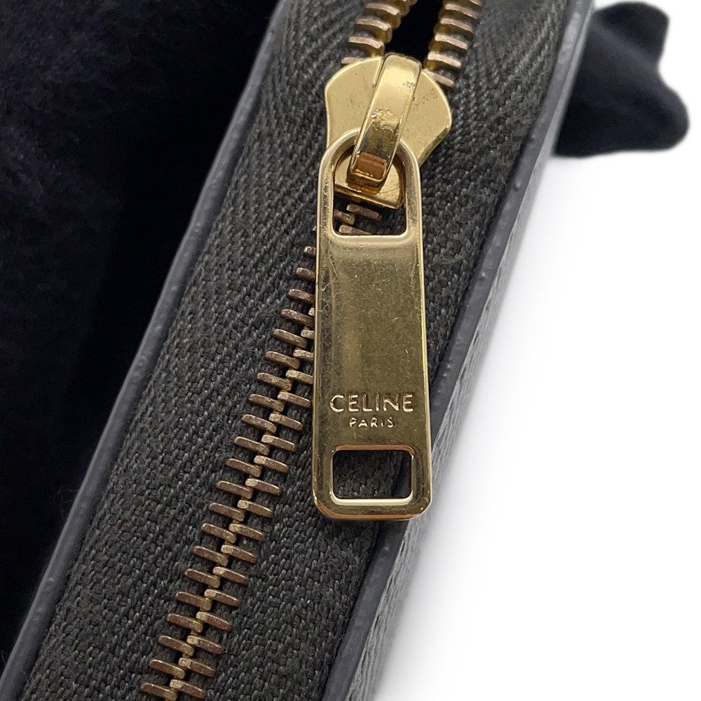 セリーヌ 長財布 ラージ ジップドウォレット 10B553BEL CELINE 財布 ブラック レザー CELINE（セリーヌ） ラウンドファスナー長財布 Large Zipped Wallet