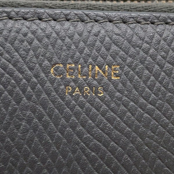 セリーヌ 長財布 ラージ ジップドウォレット 10B553BEL CELINE 財布 ブラック レザー