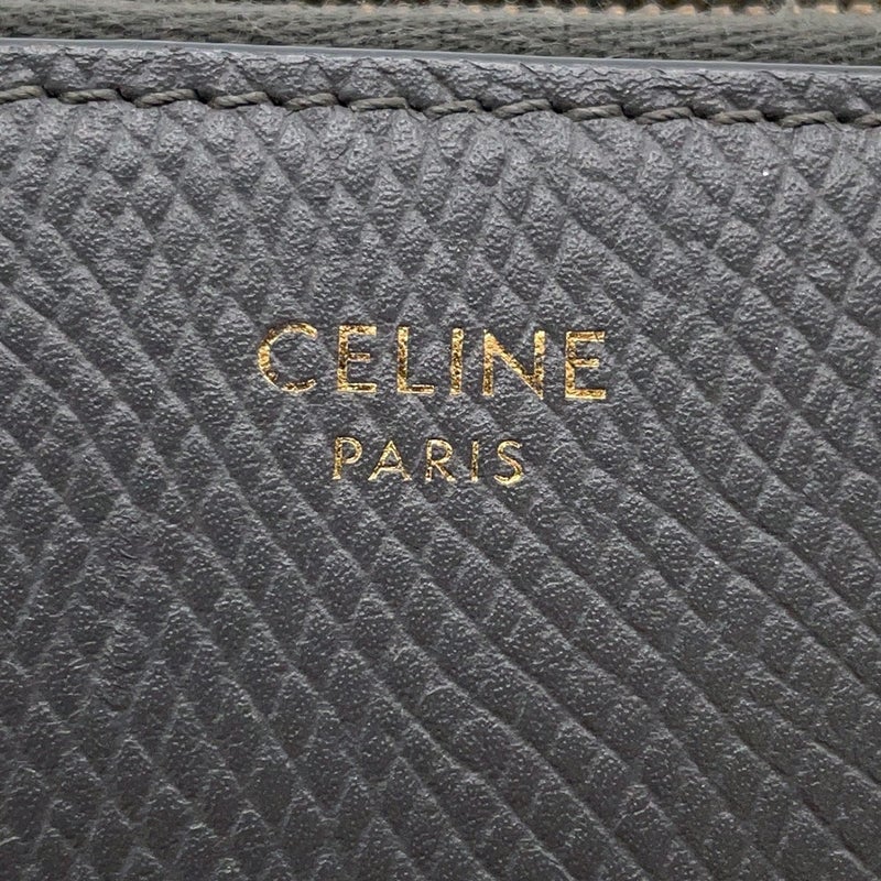 セリーヌ 長財布 ラージ ジップドウォレット 10B553BEL CELINE 財布 ブラック レザー