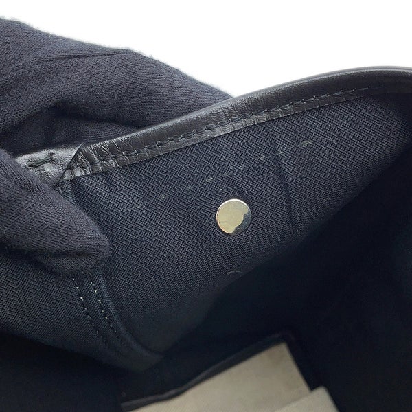 バレンシアガ トートバッグ ネイビーカバス S ポーチ付 339933 BALENCIAGA 黒 白