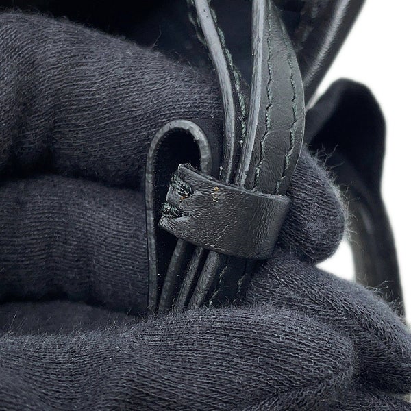 バレンシアガ トートバッグ ネイビーカバス S ポーチ付 339933 BALENCIAGA 黒 白