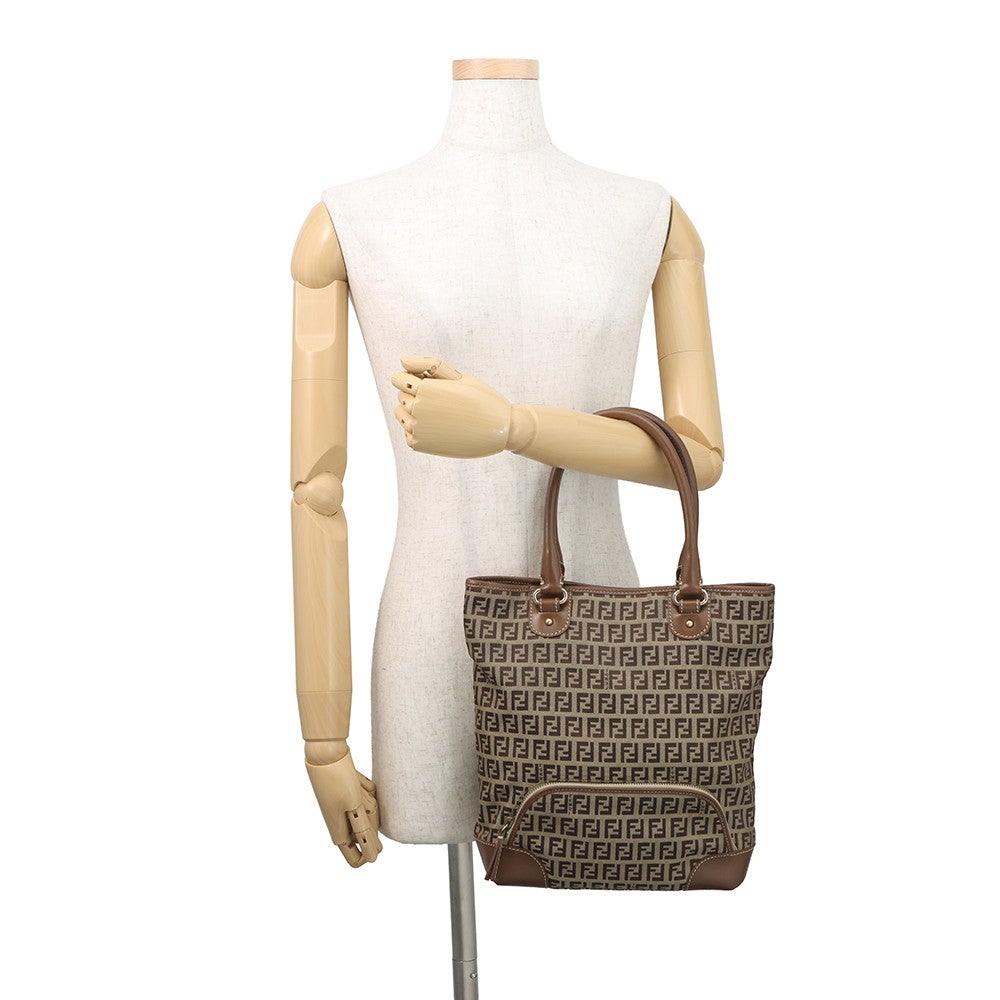 フェンディ トートバッグ ズッキーノ キャンバス レザー FENDI バッグ