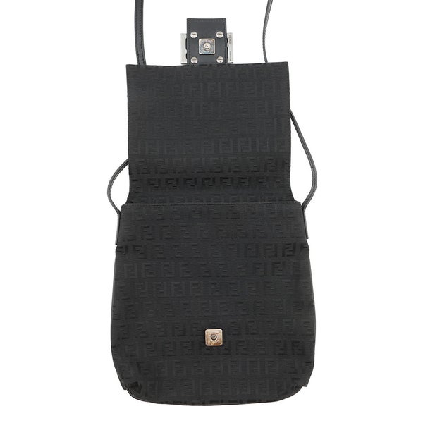 フェンディ ショルダーバッグ ズッキーノ キャンバス 8BT075 FENDI バッグ 黒