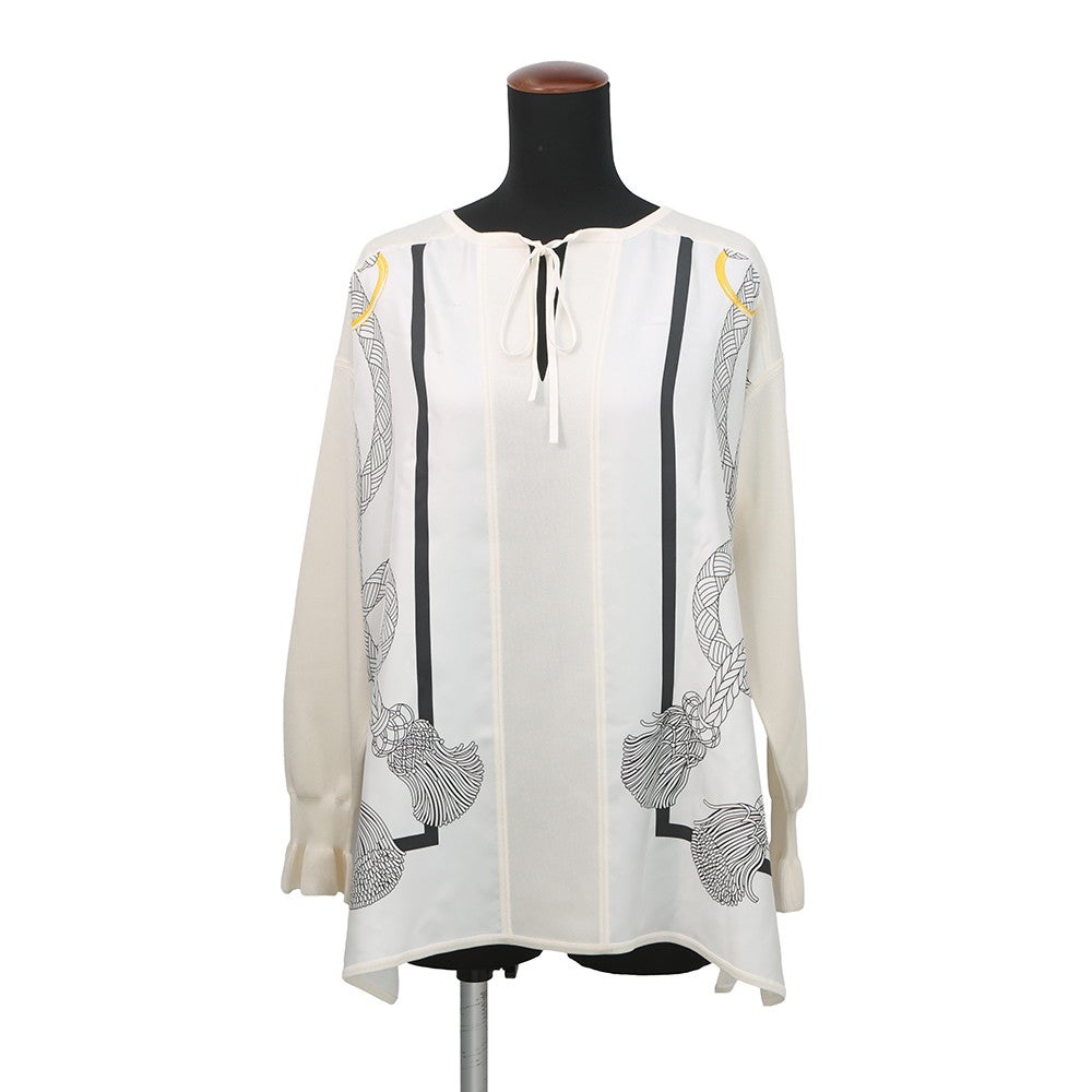 エルメス Tシャツ パルフロワ 刺繍入り マキシシャツ レディースサイズ36 HERMES トップス 白 楽天市場】エルメス Tシャツ パルフロワ 刺繍入り マキシシャツ