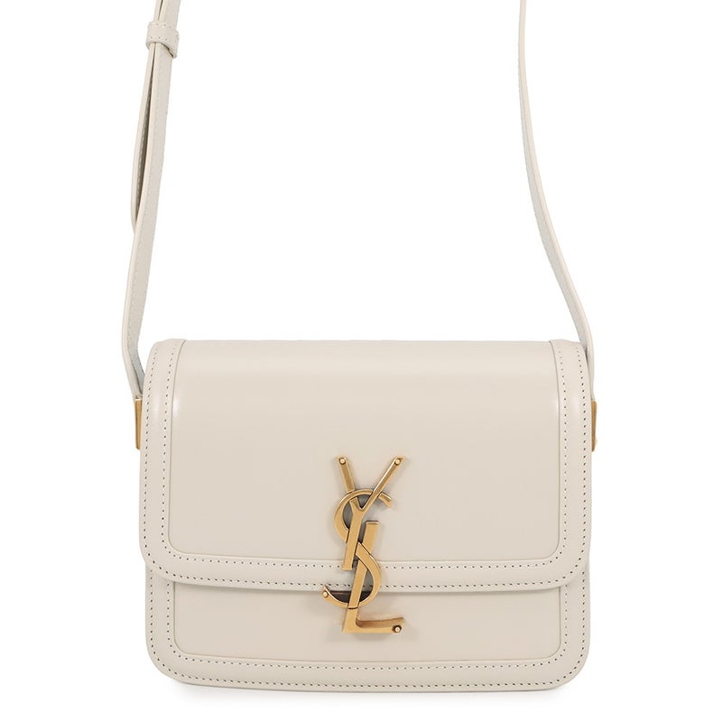 サンローランパリ ショルダーバッグ ソルフェリーノ スモール サッチェル レザー 634306 SAINT LAURENT PARIS 白