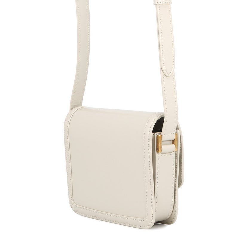 サンローランパリ ショルダーバッグ ソルフェリーノ スモール サッチェル レザー 634306 SAINT LAURENT PARIS 白