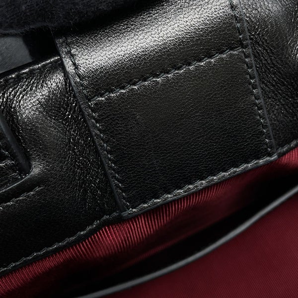 グッチ ハンドバッグ GGマーモント トートバッグ ラムスキン スモール 847386 GUCCI 黒