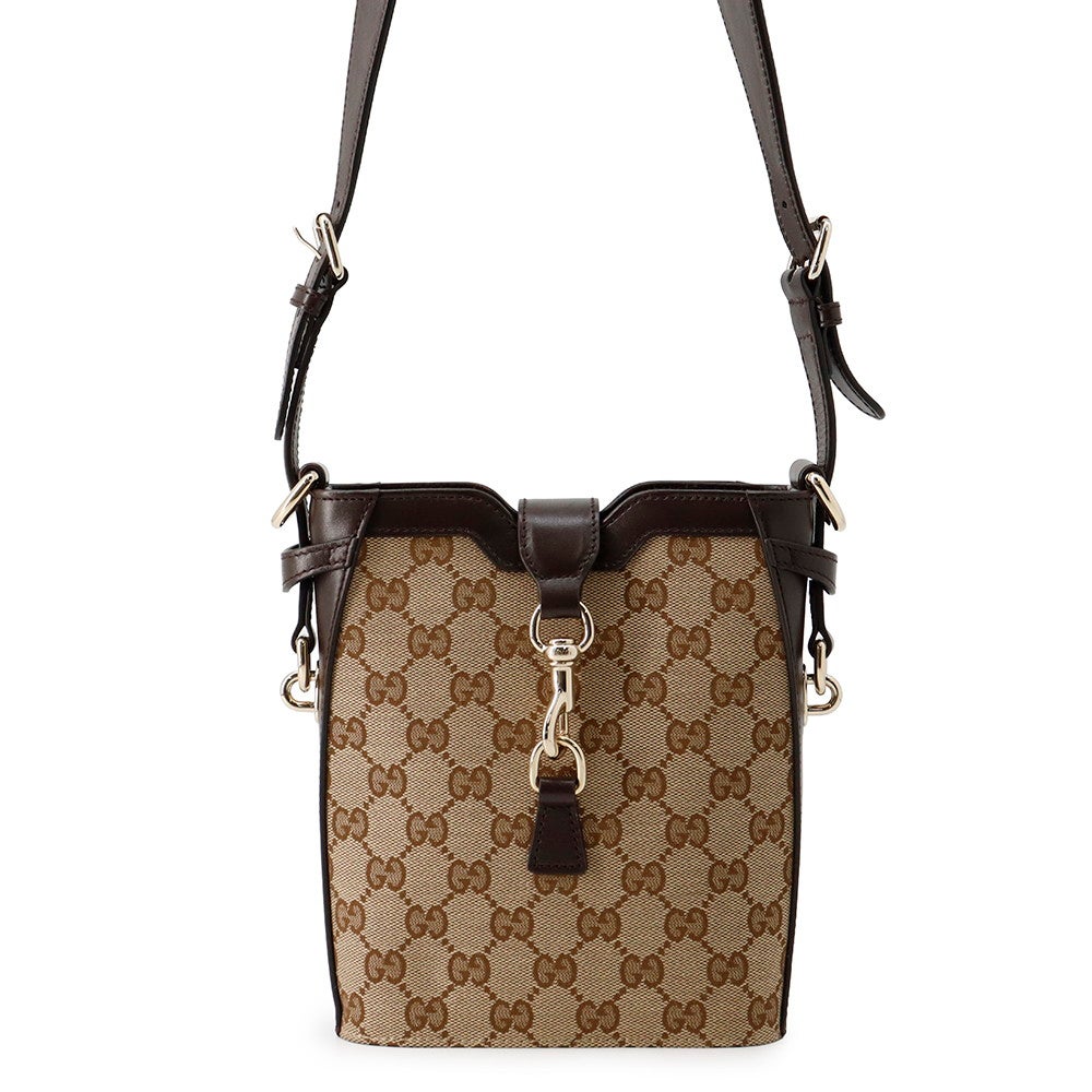 グッチ ショルダーバッグ ミニバケット GGキャンバス レザー 782919 GUCCI バッグ グッチ ショルダーバッグ ミニバケット GGキャンバス レザー 782919
