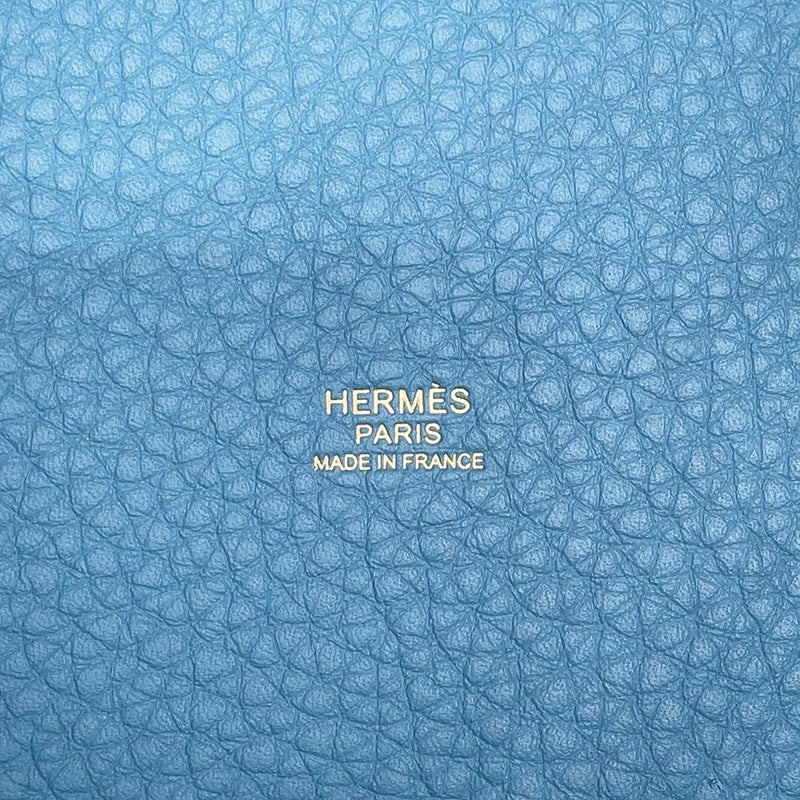 エルメス ハンドバッグ ピコタンロックPM ニューブルージーン/ゴールド金具 トリヨンクレマンス K刻印