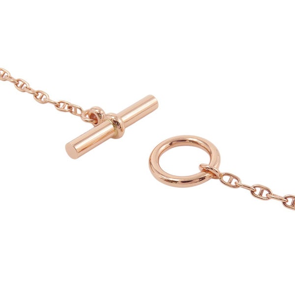 エルメス ネックレス シェーヌダンクル ファランドールPM ダイヤモンド 48P 計0.45ct K18PGピンクゴールド サイズST ペンダント
