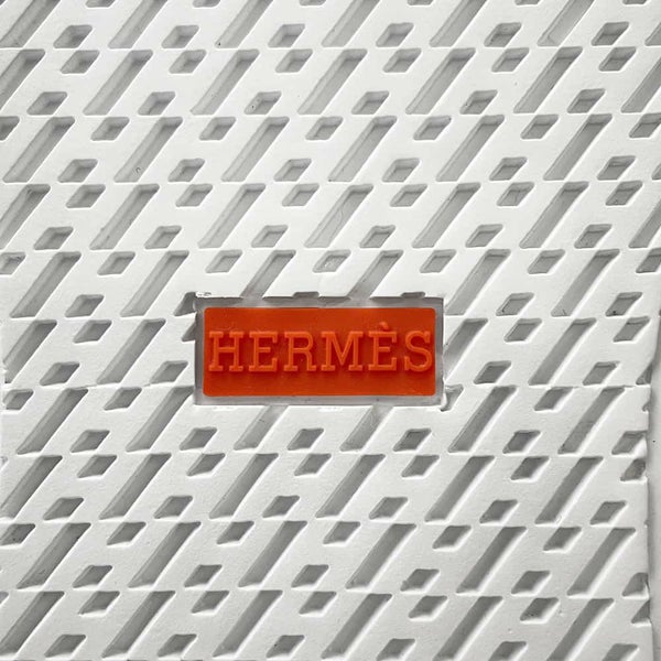 エルメス スニーカー ゲット キャンバス レディースサイズ38 HERMES 靴 白 レオパード柄