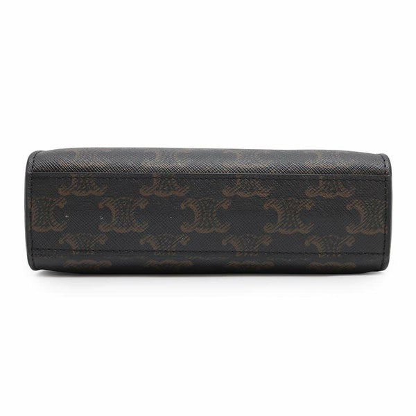 セリーヌ ハンドバッグ トリオンフ ミニ バーティカル カバ PVC/カーフレザー 194372 CELINE 2wayバッグ