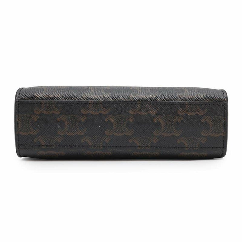 セリーヌ ハンドバッグ トリオンフ ミニ バーティカル カバ PVC/カーフレザー 194372 CELINE 2wayバッグ