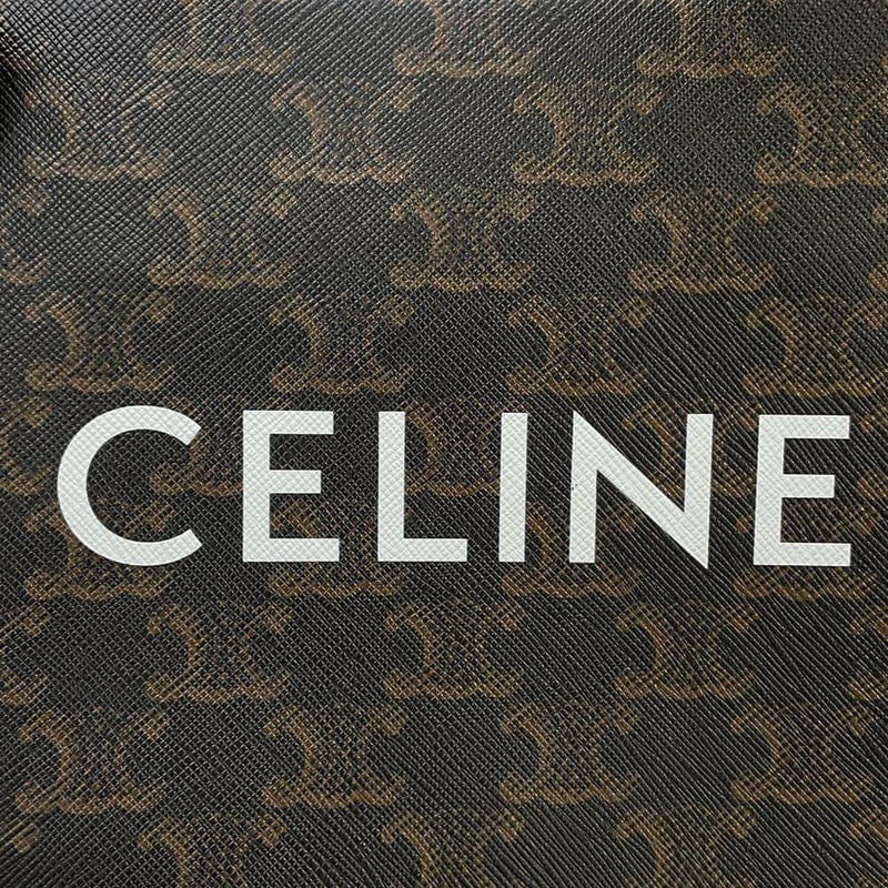 セリーヌ ハンドバッグ トリオンフ ミニ バーティカル カバ PVC/カーフレザー 194372 CELINE 2wayバッグ