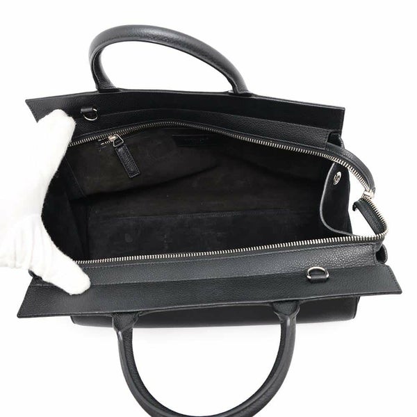 サンローランパリ ハンドバッグ カバリブゴーシュ レザー スエード SAINT LAURENT PARIS 2wayショルダー 黒