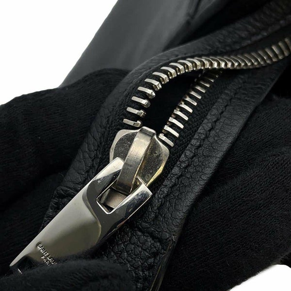 サンローランパリ ハンドバッグ カバリブゴーシュ レザー スエード SAINT LAURENT PARIS 2wayショルダー 黒