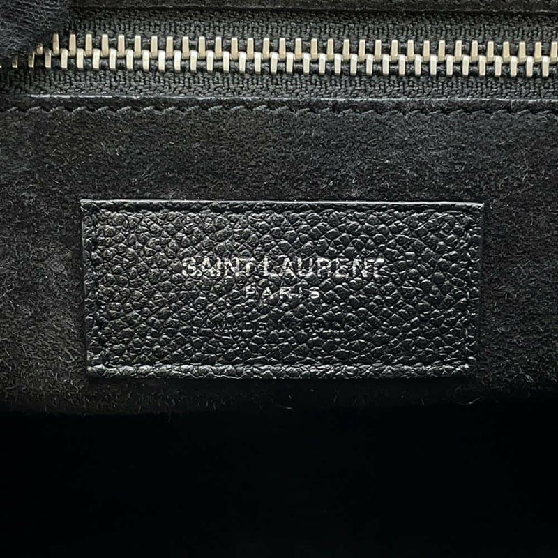 サンローランパリ ハンドバッグ カバリブゴーシュ レザー スエード SAINT LAURENT PARIS 2wayショルダー 黒