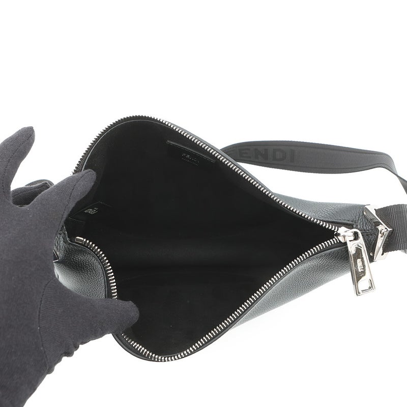 フェンディ ショルダーバッグ メロン スモール レザー 7VA635 FENDI 黒