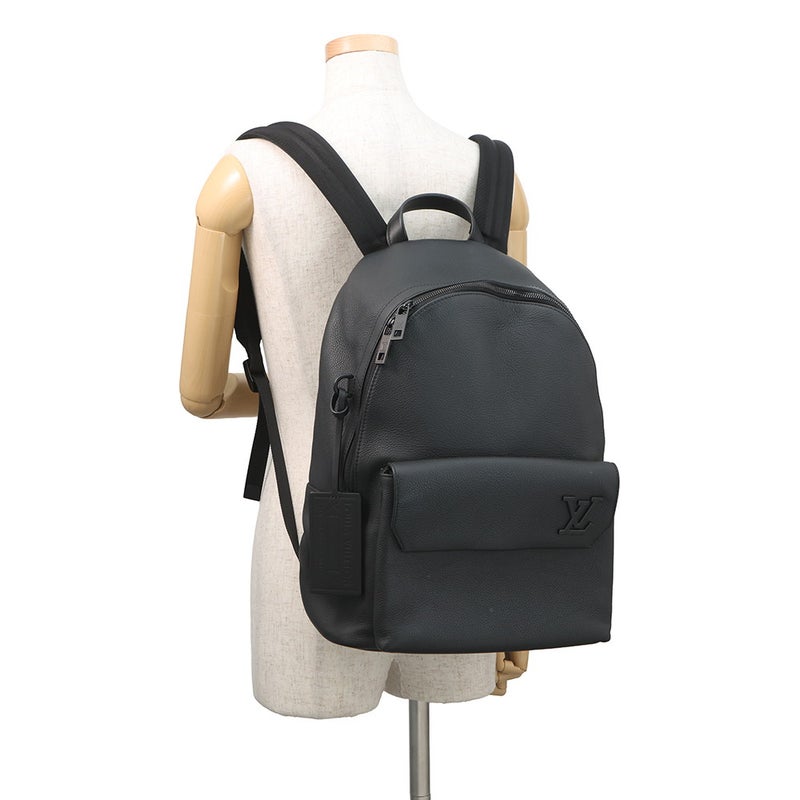 ルイヴィトン リュック テイクオフ・バックパック グレインレザー M57079 LOUIS VUITTON バッグ メンズ 黒 ブラック