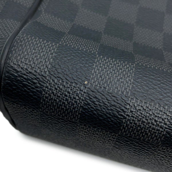 ルイヴィトン ショルダーバッグ ダミエ・グラフィット デイトンMM N41409 LOUIS VUITTON ヴィトン メンズ 黒 ブラック