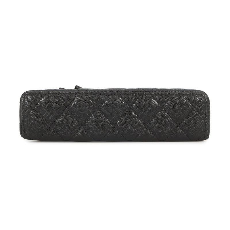 シャネル チェーンショルダーバッグ ヴァニティケース ココマーク キャビアスキン AP4407 CHANEL バニティ 黒