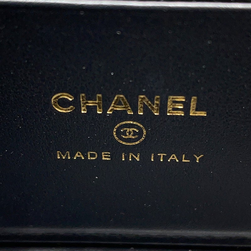 シャネル チェーンショルダーバッグ ヴァニティケース ココマーク キャビアスキン AP4407 CHANEL バニティ 黒