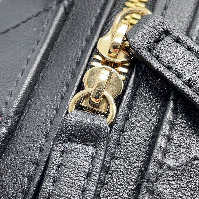 シャネル チェーンショルダーバッグ マトラッセ バニティケース レザー AS3344 CHANEL ポシェット ヴァニティ 黒