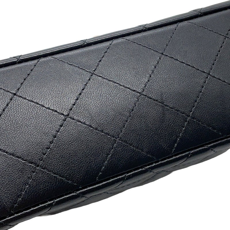 シャネル チェーンショルダーバッグ ミニ マトラッセ 20 ココマーク ラムスキン A69900 CHANEL 黒