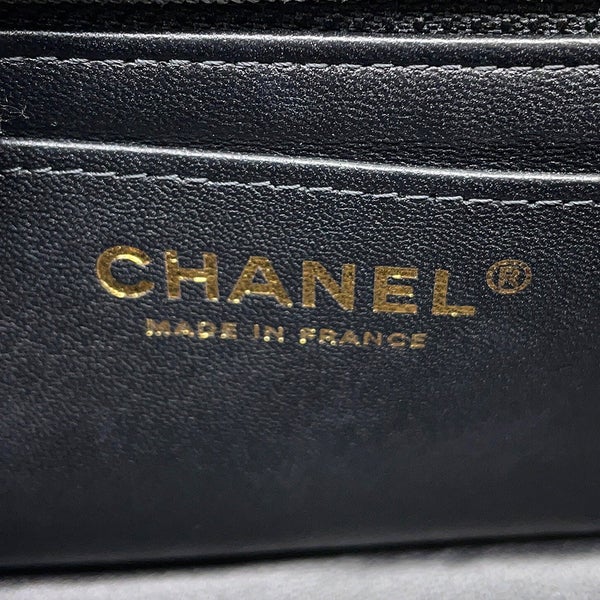シャネル チェーンショルダーバッグ ミニ マトラッセ 20 ココマーク ラムスキン A69900 CHANEL 黒