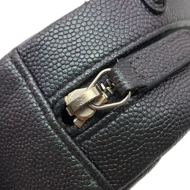 シャネル チェーンショルダーバッグ ココマーク ラウンド キャビアスキン AP0245 CHANEL
