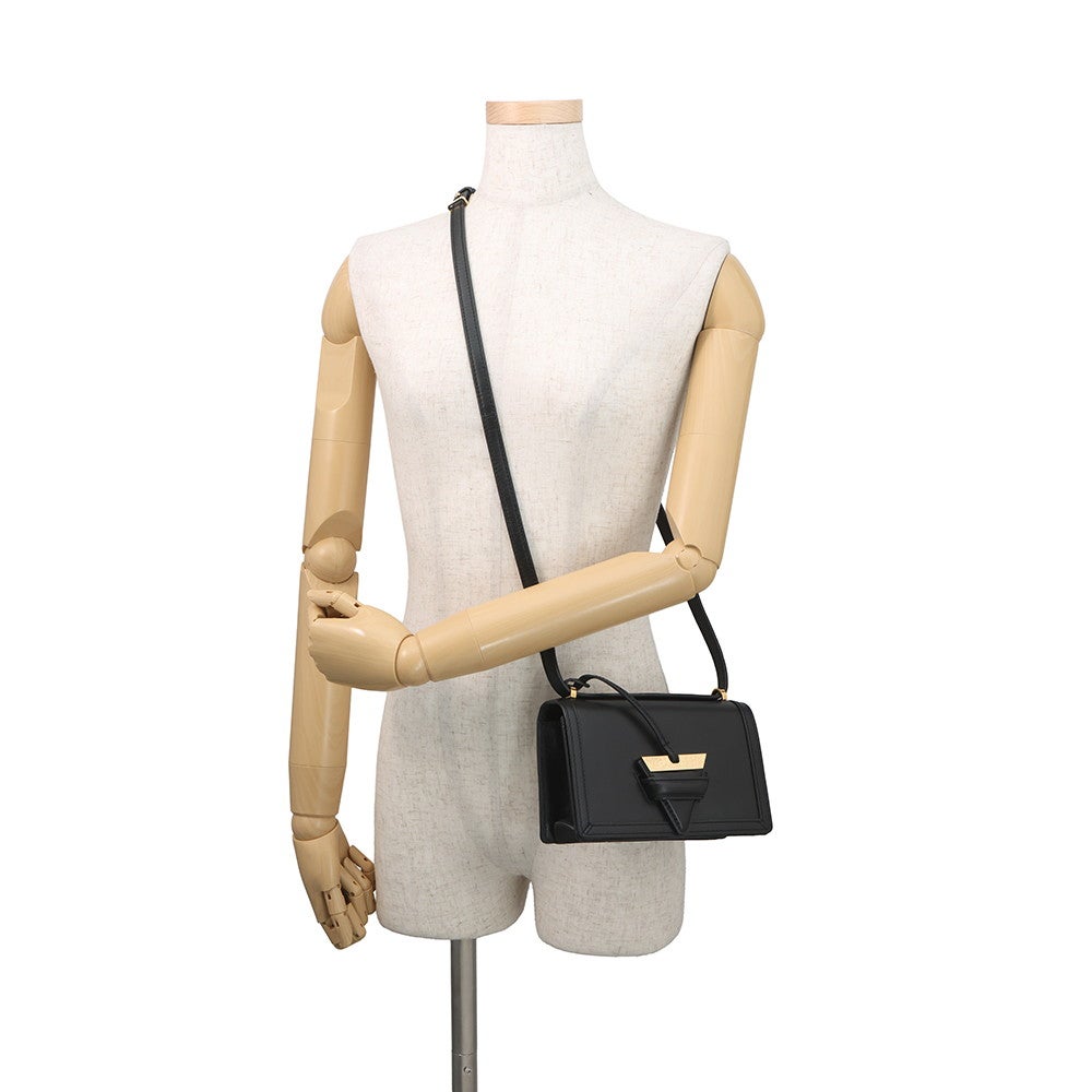 ロエベ ショルダーバッグ バルセロナ レザー 302.74NP39 LOEWE 黒 安心