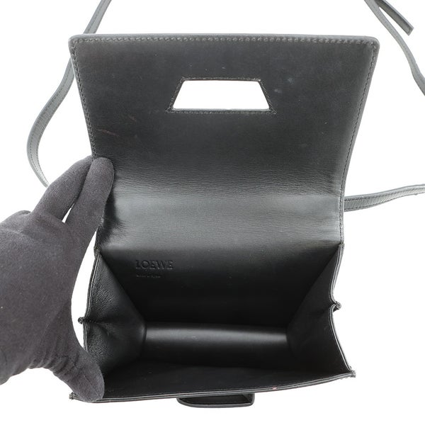 ロエベ ショルダーバッグ バルセロナ レザー 302.74NP39 LOEWE 黒