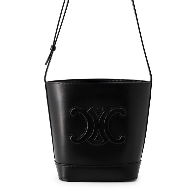 セリーヌ ショルダーバッグ キュイル トリオンフ スモール 113783DU3 CELINE バッグ 黒