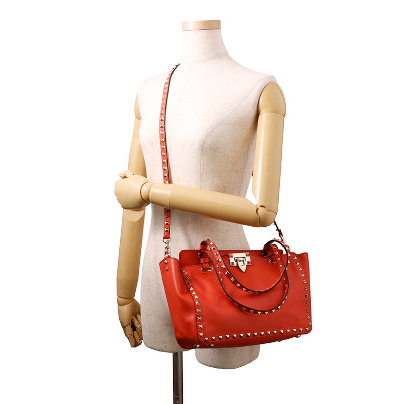 ヴァレンティノ・ガラヴァーニ トートバッグ ロックスタッズ VALENTINO ショルダーバッグ