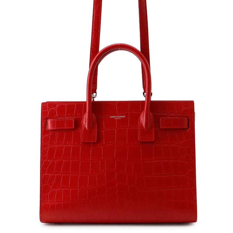 サンローランパリ ハンドバッグ サック ド ジュール ベイビー 型押しレザー 392032 SAINT LAURENT PARIS ２wayショルダー