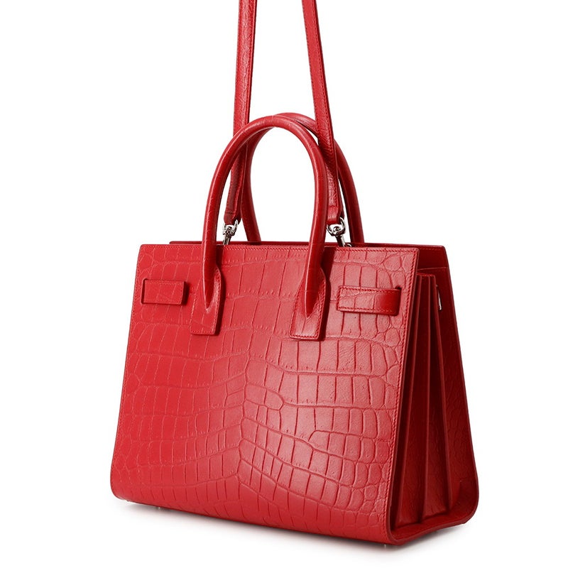 サンローランパリ ハンドバッグ サック ド ジュール ベイビー 型押しレザー 392032 SAINT LAURENT PARIS ２wayショルダー