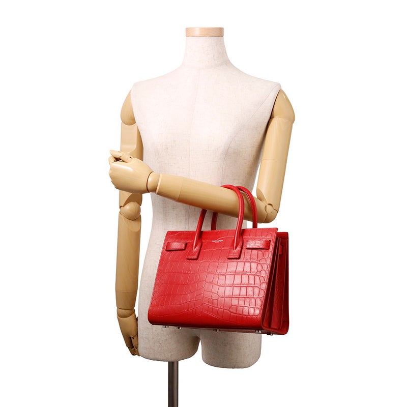 サンローランパリ ハンドバッグ サック ド ジュール ベイビー 型押しレザー 392032 SAINT LAURENT PARIS ２wayショルダー