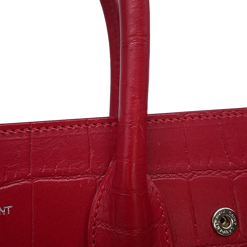 サンローランパリ ハンドバッグ サック ド ジュール ベイビー 型押しレザー 392032 SAINT LAURENT PARIS ２wayショルダー