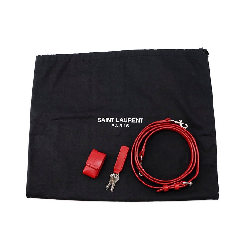 サンローランパリ ハンドバッグ サック ド ジュール ベイビー 型押しレザー 392032 SAINT LAURENT PARIS ２wayショルダー