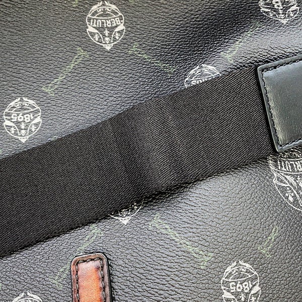 ベルルッティ トートバッグ シティブレイク PVC レザー Berluti 2way メンズ 黒